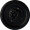 Ekena Millwork Palmetto Ceiling Medallion, Hand-Painted Jet Black, 11 1/2"OD x 1"P CM11PABLF - alternate 1